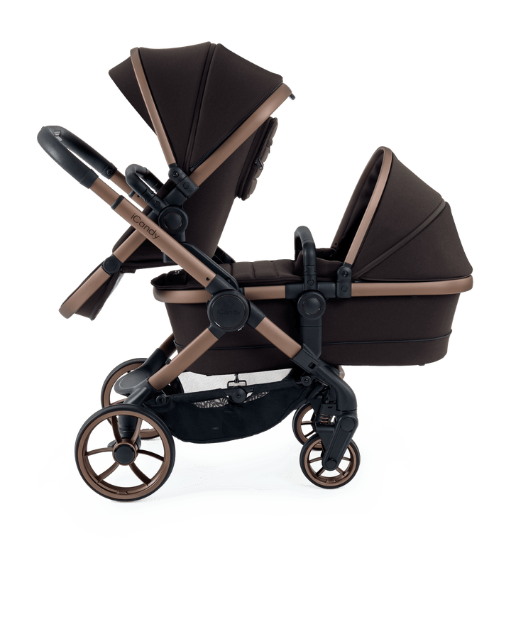 iCandy double pushchairs iCandy Peach 7 Double Pushchair - Pecan