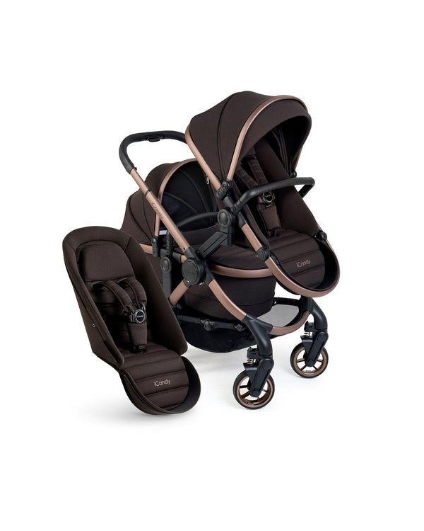 iCandy double pushchairs iCandy Peach 7 Double Pushchair - Pecan