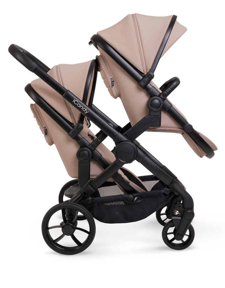 iCandy double pushchairs iCandy Peach 7 Twin Pushchair - Cookie