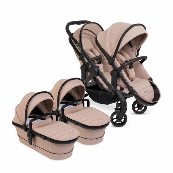 iCandy double pushchairs iCandy Peach 7 Twin Pushchair - Cookie