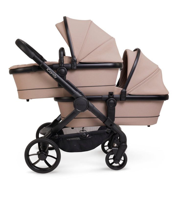 iCandy double pushchairs iCandy Peach 7 Twin Pushchair - Cookie