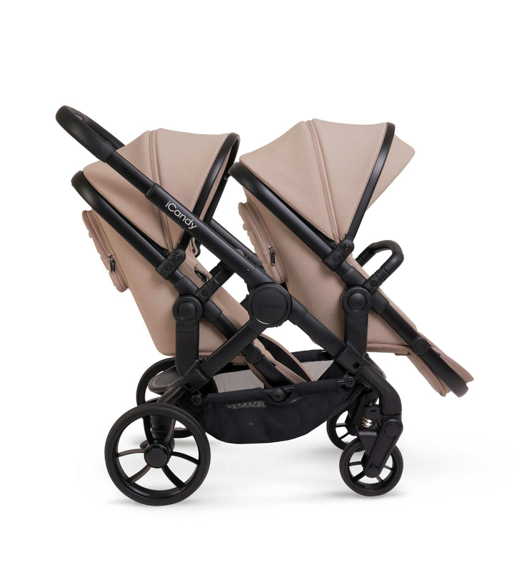 iCandy double pushchairs iCandy Peach 7 Twin Pushchair - Cookie