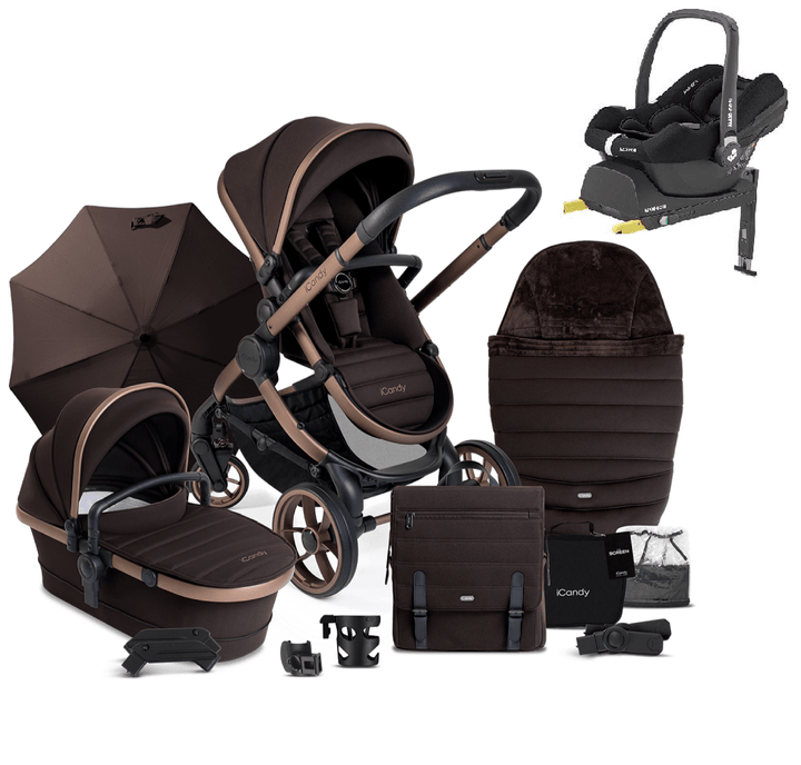 iCandy iCandy Peach 7 Maxi Cosi Cabriofix i-Size Travel System Bundle - Peacn