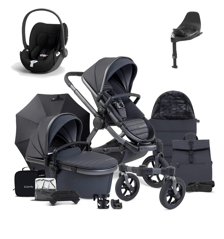 iCandy Prams & Pushchairs iCandy Peach 7 All-Terrain (Cloud T) Travel System - Storm