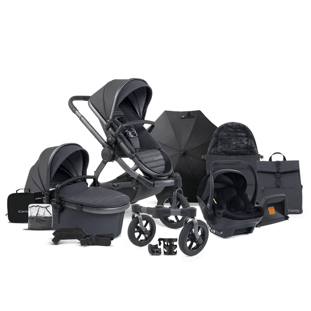 iCandy Prams & Pushchairs iCandy Peach 7 All-Terrain (Cocoon) Travel System - Storm