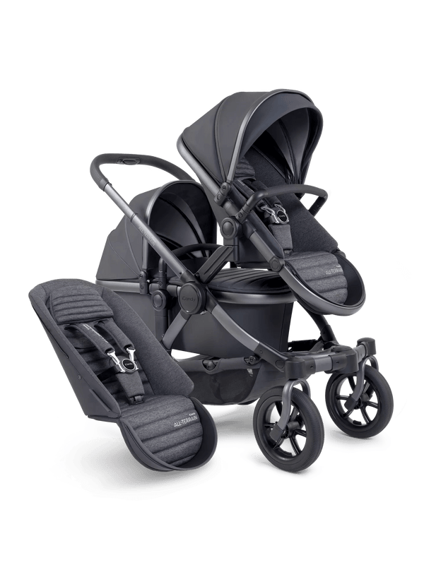 iCandy Prams & Pushchairs iCandy Peach 7 All-Terrain Double Pushchair - Storm