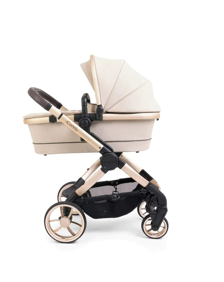 iCandy Prams & Pushchairs iCandy Peach 7 Complete Bundle - Biscotti (Black Parasol)