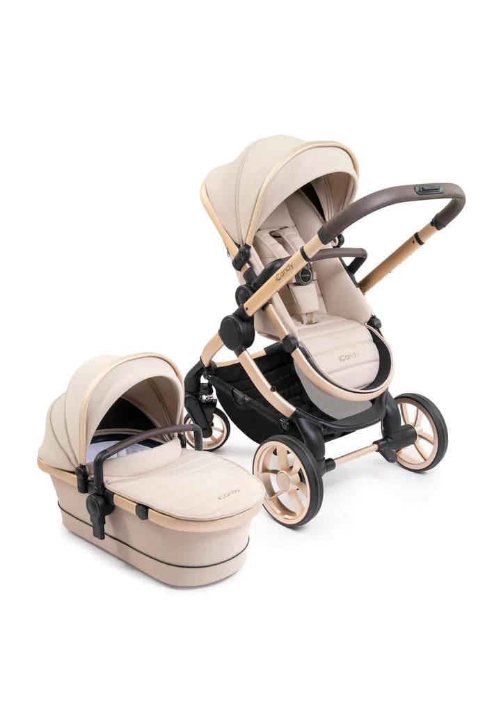 iCandy Prams & Pushchairs iCandy Peach 7 Complete Bundle - Biscotti (Black Parasol)