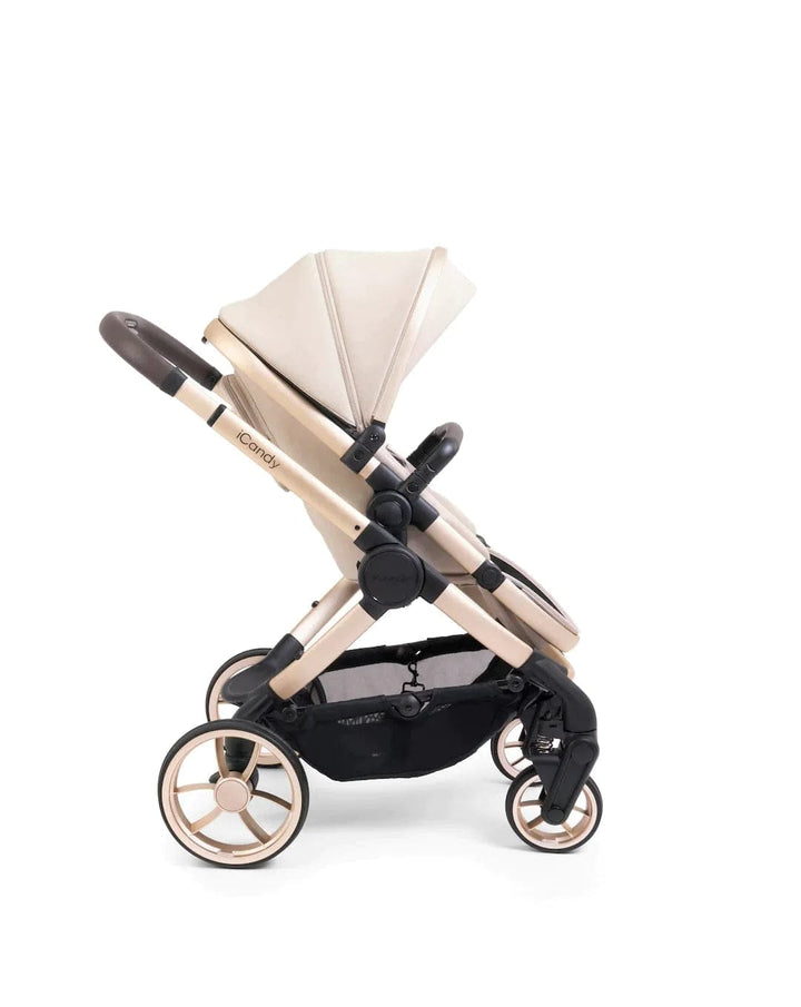 iCandy Prams & Pushchairs iCandy Peach 7 Complete Bundle - Biscotti (Black Parasol)