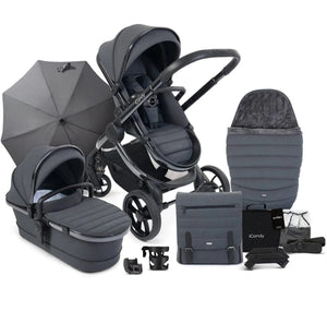 iCandy Prams & Pushchairs iCandy Peach 7 Complete Bundle - Phantom / Dark Grey