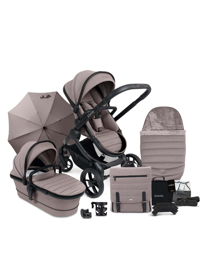 iCandy Prams & Pushchairs iCandy Peach 7 Complete Bundle - Porcini