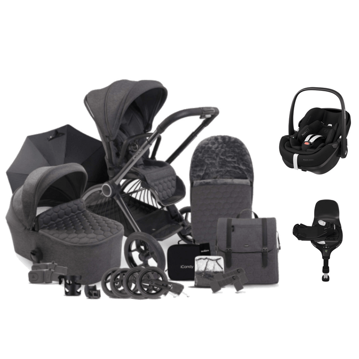 iCandy Travel Systems iCandy Core Pebble 360 PRO Complete Travel System - Dark Grey