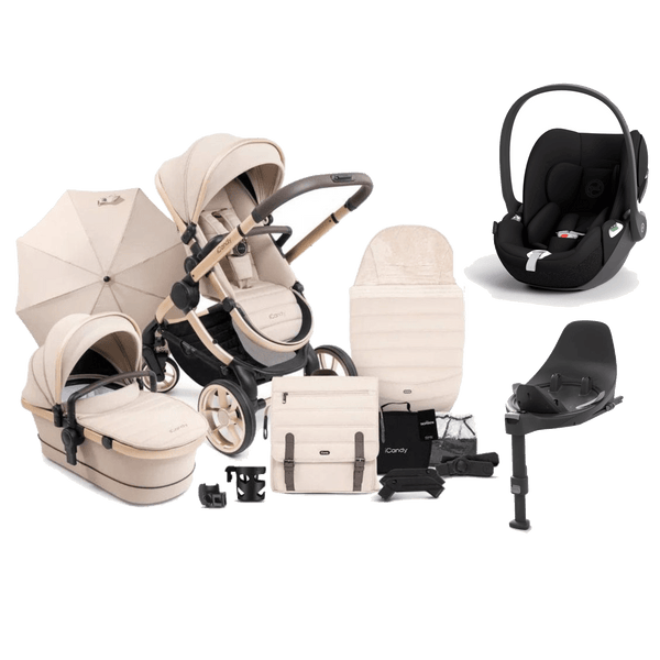 iCandy Travel Systems iCandy Peach 7 Cybex Cloud T Complete Travel System Bundle - Biscotti