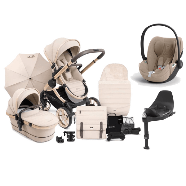 iCandy Travel Systems iCandy Peach 7 Cybex Cloud T Complete Travel System Bundle - Biscotti/Cozy Beige