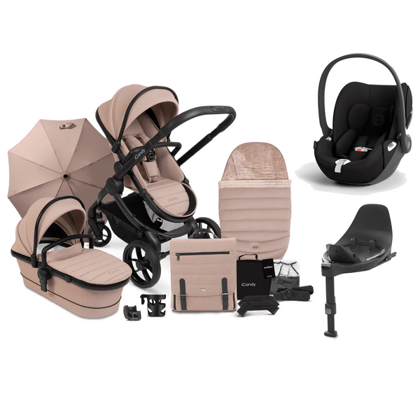 iCandy Travel Systems iCandy Peach 7 Cybex Cloud T Complete Travel System Bundle - Cookie