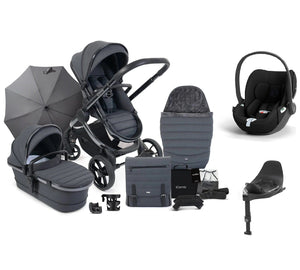 iCandy Travel Systems iCandy Peach 7 Cybex Cloud T Complete Travel System Bundle - Dark Grey