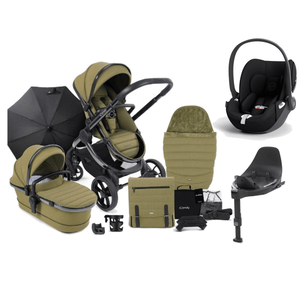iCandy Travel Systems iCandy Peach 7 Cybex Cloud T Complete Travel System Bundle - Olive