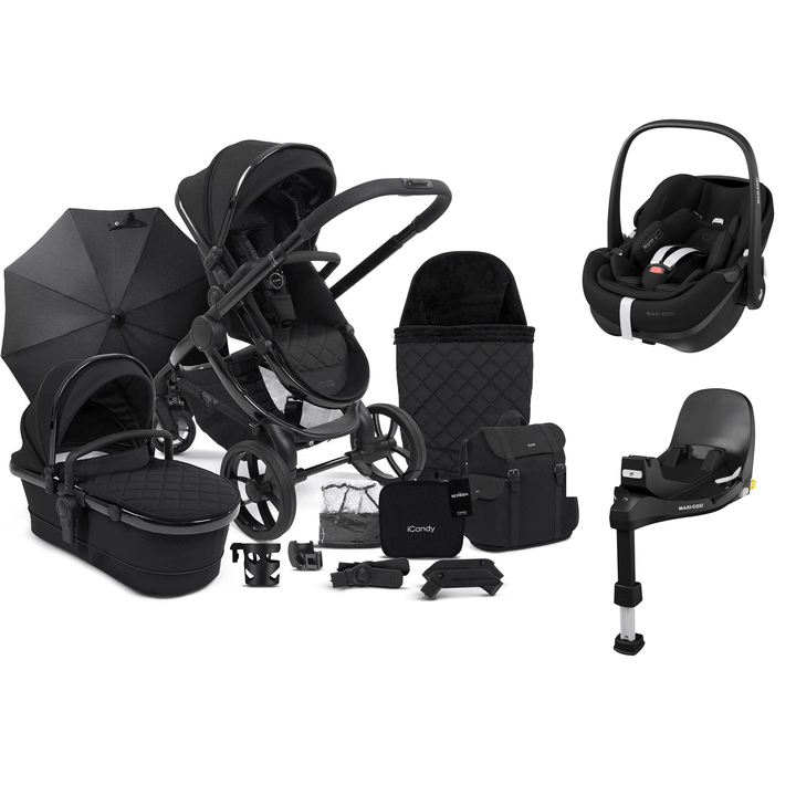 iCandy Travel Systems iCandy Peach 7 Designer Collection, Pebble 360 PRO Complete Travel System Bundle - Cerium