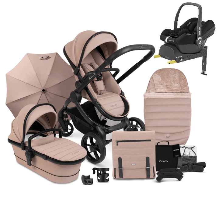 maxi cosi cabriofix stroller iCandy Peach 7 Cookie with Cabriofix i-Size Bundle