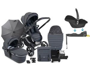 iCandy Travel Systems iCandy Peach 7 Maxi Cosi Cabriofix i-Size Travel System Bundle - Dark Grey