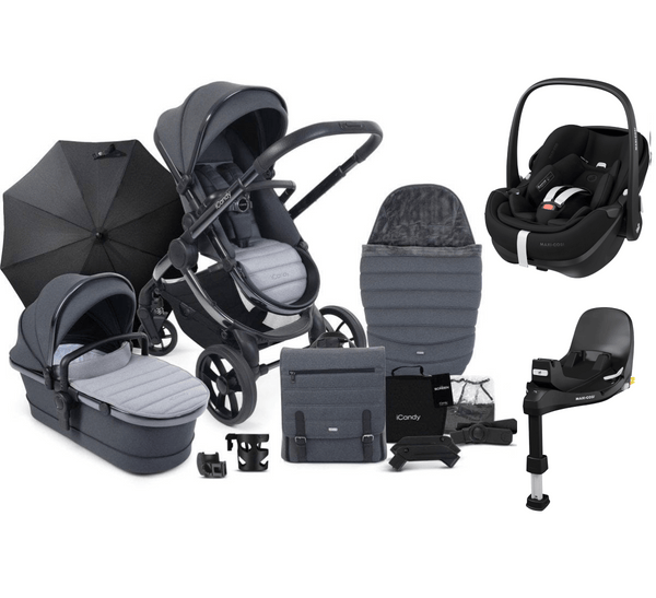 iCandy Travel Systems iCandy Peach 7, Pebble 360 PRO Complete Travel System Bundle - Truffle