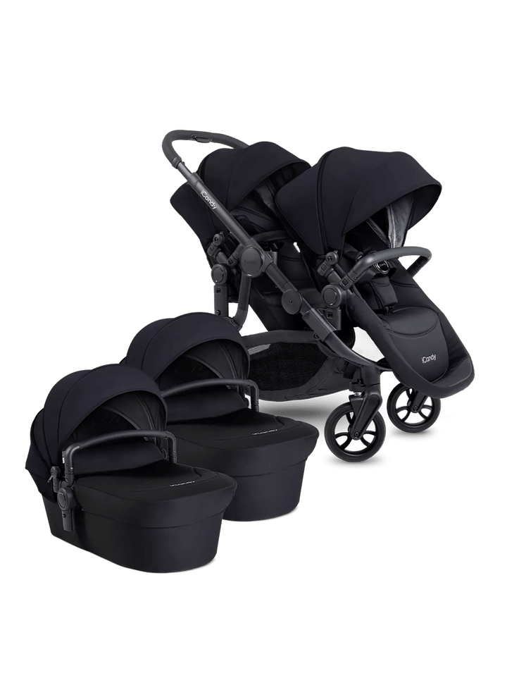 iCandy twin pushchairs iCandy Orange 4 Twin Pushchair - Black Edition