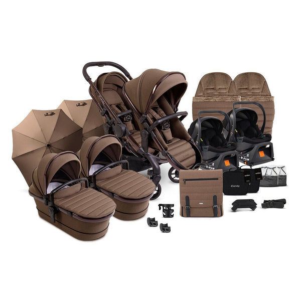 iCandy Wheels iCandy Peach 7 Twin Travel System (Cocoon) Bundle - Coco