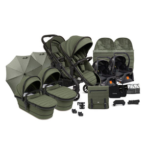 iCandy Wheels iCandy Peach 7 Twin Travel System (Cocoon) Bundle - Ivy