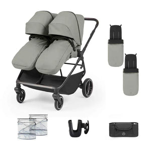 Ickle Bubba double pushchairs Ickle Bubba Altair Double Pram - Laurel Green
