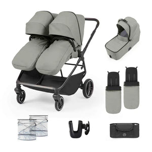Ickle Bubba double pushchairs Ickle Bubba Altair Growing Families Pram - Laurel Green