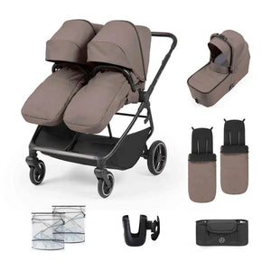 Ickle Bubba double pushchairs Ickle Bubba Altair Growing Families Pram - Mink