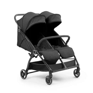 Ickle Bubba double pushchairs Ickle Bubba Aries Double Autofold Stroller - Graphite Grey