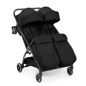 Ickle Bubba double pushchairs Ickle Bubba Aries Double Max Autofold Stroller - Black