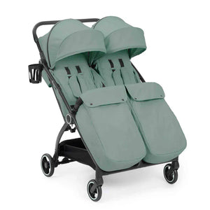 Ickle Bubba double pushchairs Ickle Bubba Aries Double Max Autofold Stroller - Sage Green