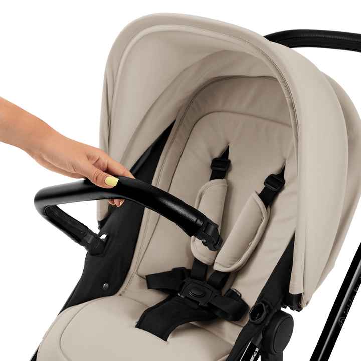 Ickle Bubba Prams & Pushchairs Ickle Bubba Stomp Luxe 9 Piece Pram - Black / Stone / Black