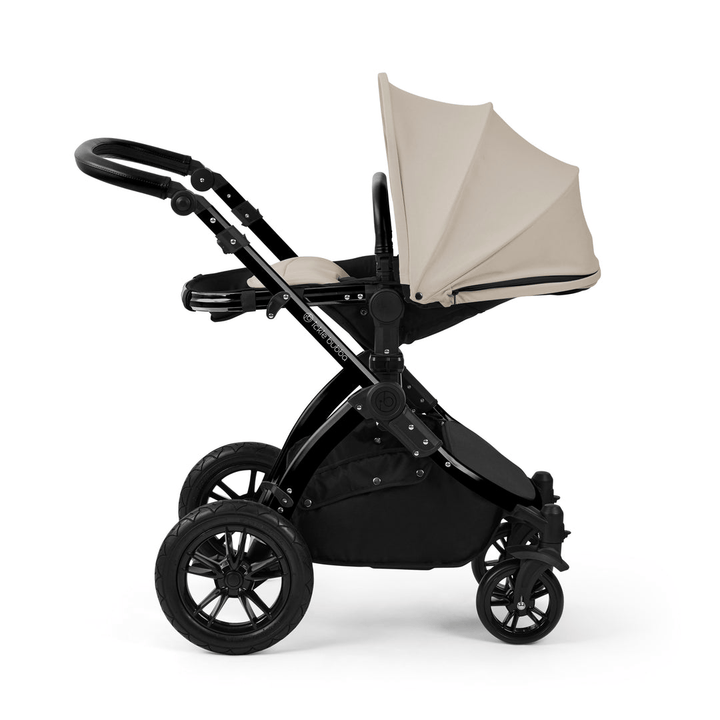 Ickle Bubba Prams & Pushchairs Ickle Bubba Stomp Luxe 9 Piece Pram - Black / Stone / Black