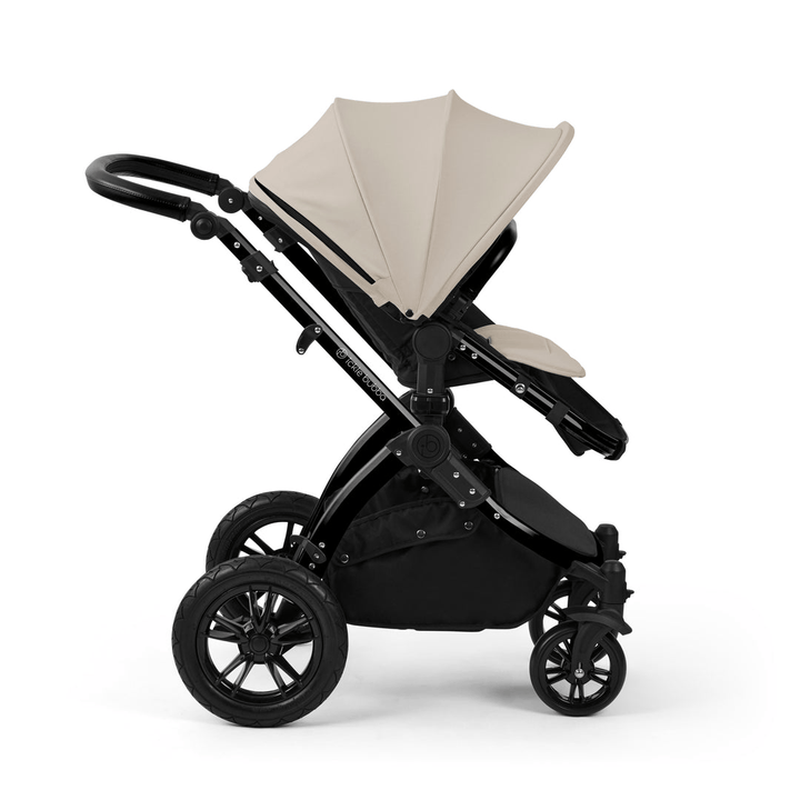 Ickle Bubba Prams & Pushchairs Ickle Bubba Stomp Luxe 9 Piece Pram - Black / Stone / Black