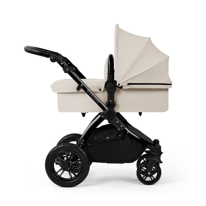 Ickle Bubba Prams & Pushchairs Ickle Bubba Stomp Luxe 9 Piece Pram - Black / Stone / Black