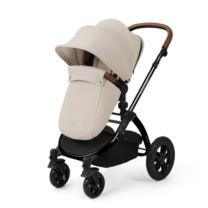 Ickle Bubba Prams & Pushchairs Ickle Bubba Stomp Luxe 9 Piece Pram -  Black / Stone / Tan