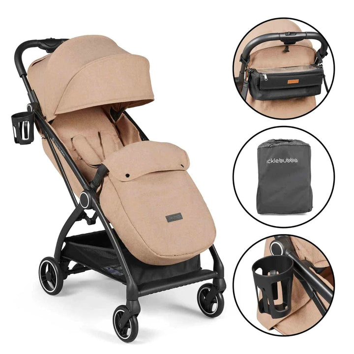 Ickle Bubba Pushchairs Ickle Bubba Aries Prime Autofold Stroller - Biscuit