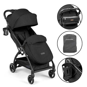 Ickle Bubba Pushchairs Ickle Bubba Aries Prime Autofold Stroller - Black