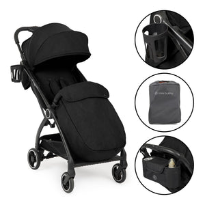 Ickle Bubba Pushchairs Ickle Bubba Aries Prime Autofold Stroller - Black
