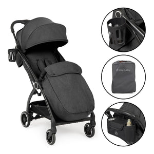 Ickle Bubba Pushchairs Ickle Bubba Aries Prime Autofold Stroller - Graphite Grey