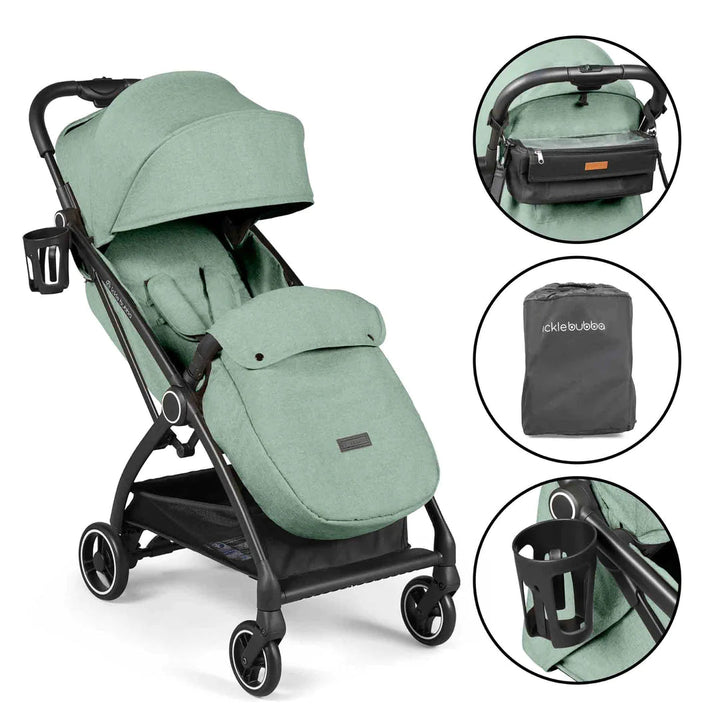 Ickle Bubba Pushchairs Ickle Bubba Aries Prime Autofold Stroller - Sage Green