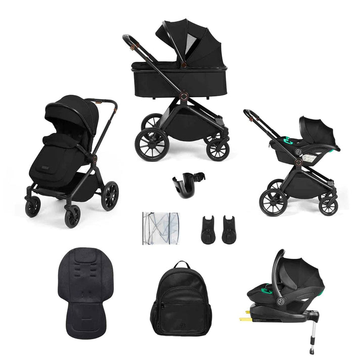 Ickle Bubba Travel Systems Ickle Bubba Altima All-in-One (Stratus) i-Size Travel System with Isofix Base - Black