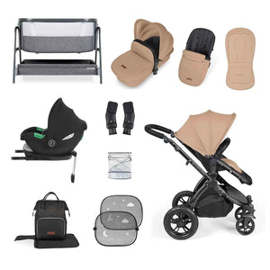 Ickle Bubba Travel Systems Ickle Bubba Stomp Luxe (Cirrus) Travel System with Bubba & Me - Black / Desert / Black