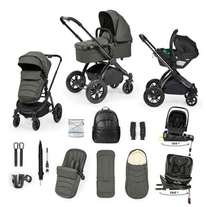 Ickle Bubba Travel Systems Ickle Bubba Stomp Luxe Elements Edition (Nimbus & Radial) Travel System - Forest