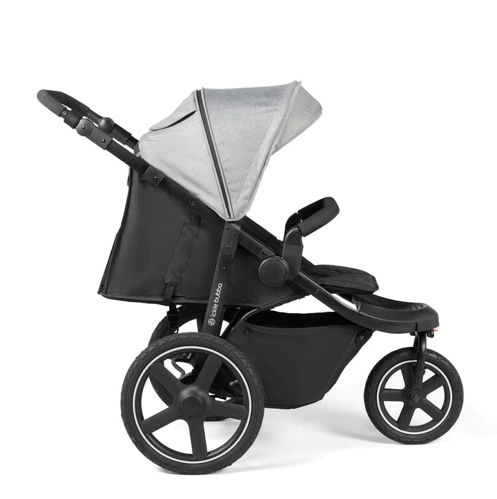 Ickle Bubba Travel Systems Ickle Bubba Venus Max Jogger Stroller I-Size Travel System with Isofix Base - Black / Space Grey / Black