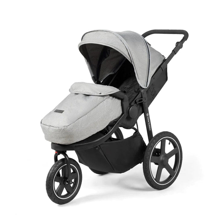 Ickle Bubba Travel Systems Ickle Bubba Venus Max Jogger Stroller I-Size Travel System with Isofix Base - Black / Space Grey / Black