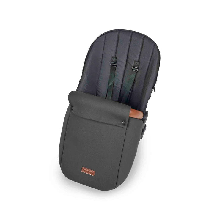 Ickle Bubba Travel Systems Stomp Luxe All-in-One Travel System With Isofix Base (Cirrus) - Black / Charcoal Grey / Tan